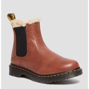 Dr. Martens 2976 Leonore Women's Faux Fur Lined Chelsea Boots Butterscotch 9 L